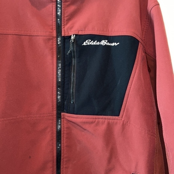 EDDIE Bauer Men's Windfoil Elite Softshell Jacket rust color size XLT retail$159 - Picture 3 of 16